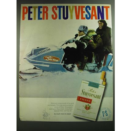 1969 Peter Stuyvesant Cigarettes Advertisement - Johnson Skee-Horse Snowmobile