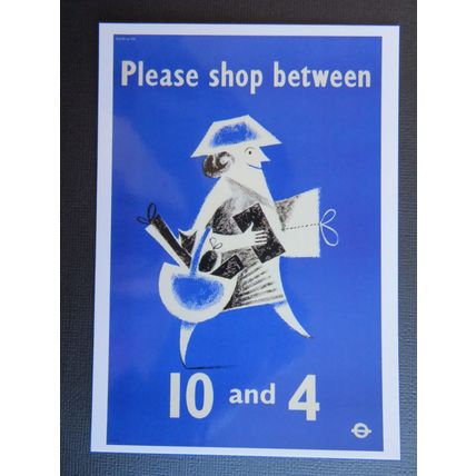 Please Shop Between 10 and 4, London Transport Museum LTM 715 Postcard