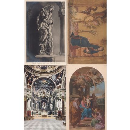 Madonna San Remo Milan Firenze Napoli 4x Italian Postcard s