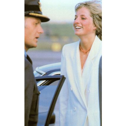 Princess Diana Chauffer Cruise Ship Return Royal Wedding Postcard