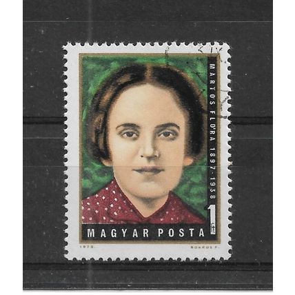 Hungary.75th Birth Anniversary of Flora Martos (patriot) stamp.Fine Used.Oct22