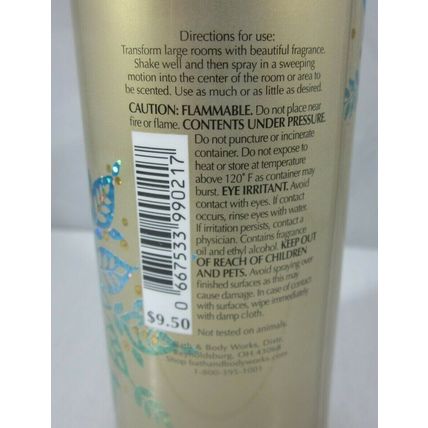 Bath & Body Works Home Room Spray Freshener 5.3 oz Eucalyptus Spearmint