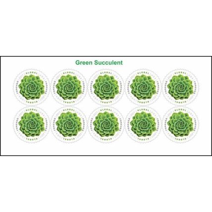 2017 Global Green Succulent International - Stamp Sheet of 10 Scott 5198a