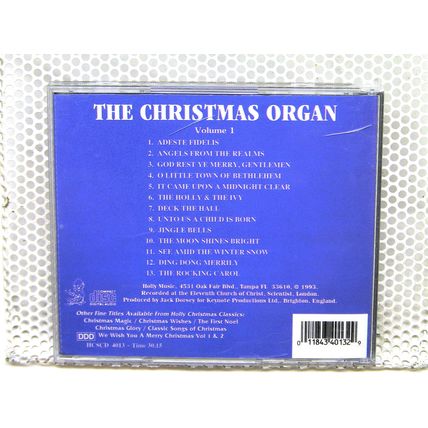 The Christmas Organ Kenneth Abbot Volume 1 & 2 Cd Holly Music 1993 Double Music