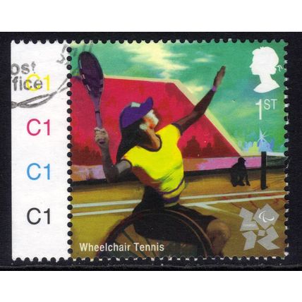 GB 2011 QE2 1st Olympic & Paralympics Wheelchair Tennis used SG 3200 ( R975 )