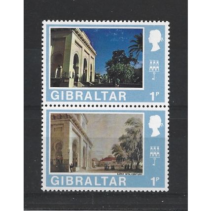 Gibraltar.SG257/8 1p Prince George of Cambridge Quarters&Trinity Church.MM.Nov23