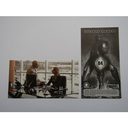 Marvel - Iron Man The Movie 2008 - Preziosi Sticker Drop-down Choice (e18)