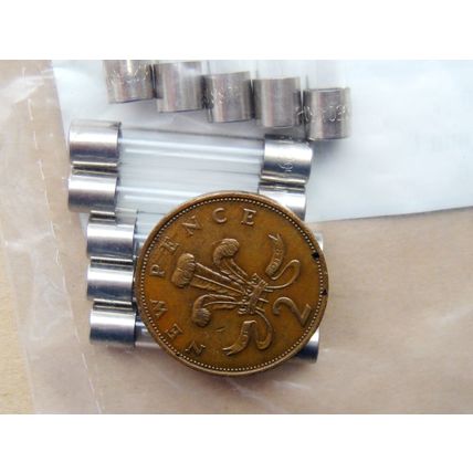 500mA 250V 1.25” 32mm Quick Blow Fuses, Farnell Pack of 10 New Old Stock