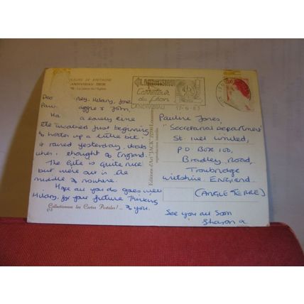 CHURCH SQUARE, LANDIVISIAU, BRETAGNE, France.. used postcard 1983 pm #