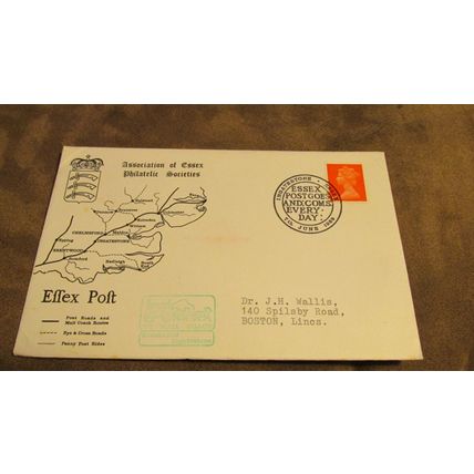 1969 GB Cover - Essex Philatelic Society - Effex Post by Mail Coach