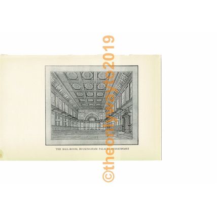 Ballroom, Buckingham Palace, Pennethorne, Book Illustration (Print), 1934