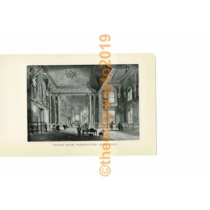 Coffee Room, Paddington, Hardwick, Book Illustration (Print), 1934
