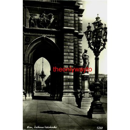 Wien, Rathaus VotivKirche (City Hall), Austria, RP HDH, Postcard