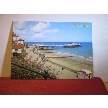 EAST BEACH & PIER, CROMER, NORFOLK. unused postcard by J Salmon =