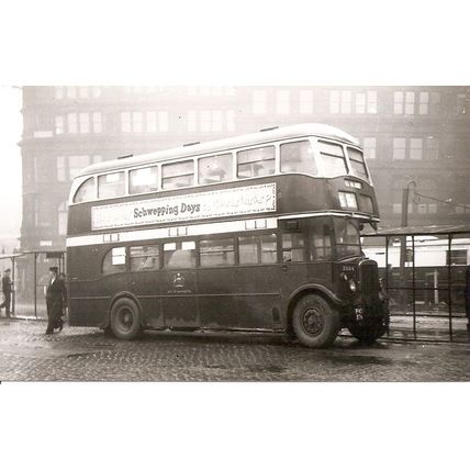 Black & White Photograph of Manchester Corporation Transport - FND 876