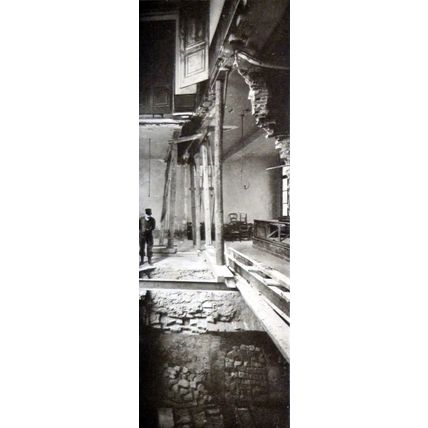 IN THE RUINS OF RHEIMS 1915 Cathedral FRANCE WORLD WAR I PRINT