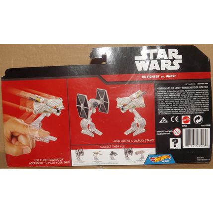 Mattel Hot Wheels Die-cast Star Wars Tie-Figher v Ghost 2015 MIB