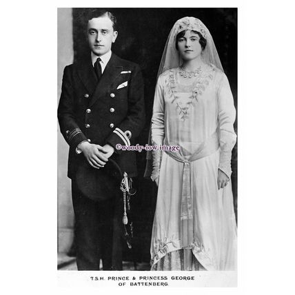 rs1186 - Royalty - Prince & Princess George of Battenburg - print 6x4