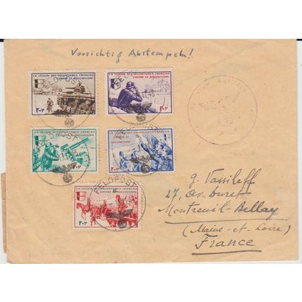 Mi: French Legion used 1943 with Certificate