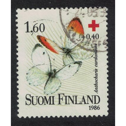 Finland Orange-tip Butterfly Red Cross 1992 Canc SG#1102 MI#1169