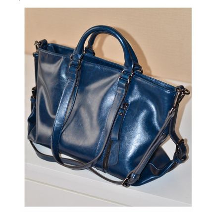 Women Trendy Vegan Leather Hobo Handbags Blue