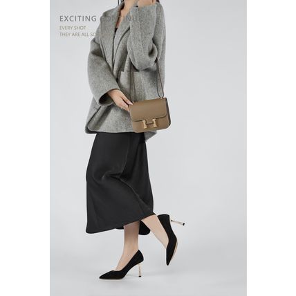 Genuine Leather Women Shoulder Purses and Handbags Grey
