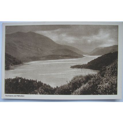 Vintage Postcard Thirlmere and Helvellyn