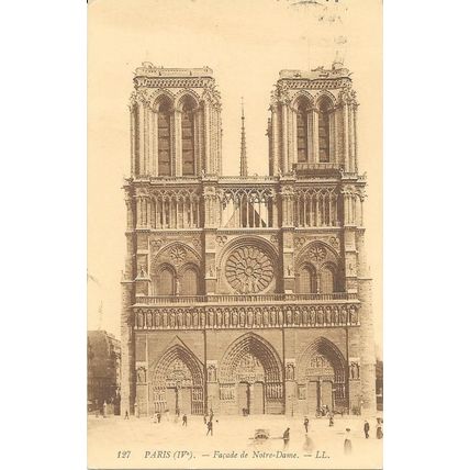 75 - Paris - Notre Dame - façade