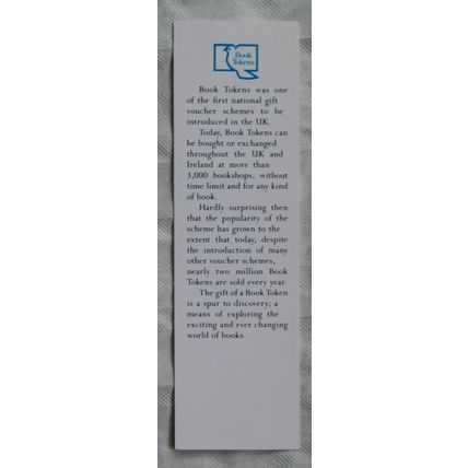 Vintage bookmark - Book Tokens - Stepping Stones to Knowledge