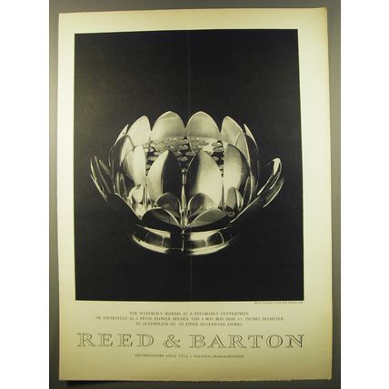 1961 Reed & Barton Waterlily Centerpiece Advertisement