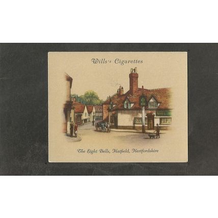 Cigarette Card Wills Old Inns 2nd 1939 The Eight Bells Hatfield #13