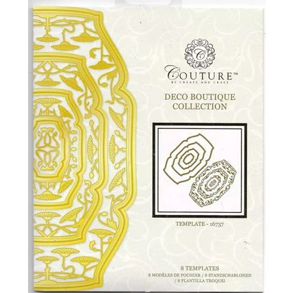 Couture. Deco Boutique Collection - Template 16737 Die Set. Die Cutting Crafts