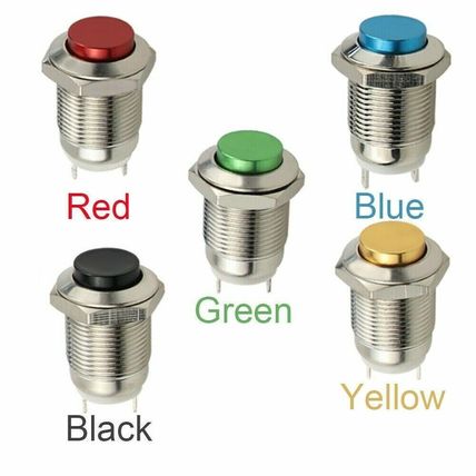 High Round Waterproof 12mm Momentary Metal Push Button Switch 12/240volt... 