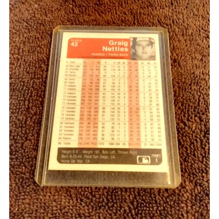 1984 Fleer 42 Graig Nettles Padres 3rd Base NM/MT Or Better No Creases (CJ)