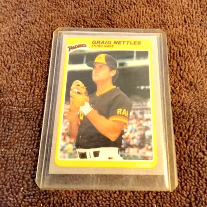 1984 Fleer 42 Graig Nettles Padres 3rd Base NM/MT Or Better No Creases (CJ)