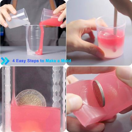 BBDINO Silicone Mold Making Kit 20A - 1 Gallon/10 Lbs/160 Oz, Clear Translucent,