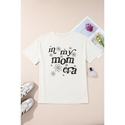 Jet Stream In My mom Era Graphic Loose Casual Tee