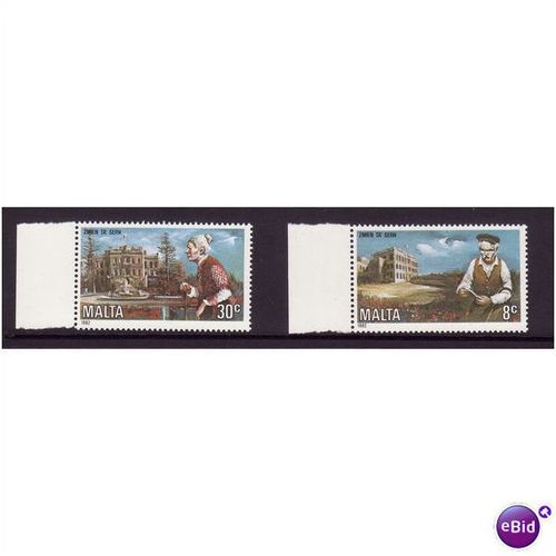 MALTA 1982 CARE FOR THE ELDERLEY SG 690/691 SET 2 VALS U/M MINT