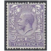1912 SG375 3d Violet Mounted Mint. .