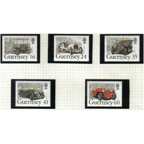 1994 GB GUERNSEY 1ST CARS SET U/M SG 639-643