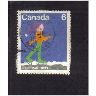 1975 canada christmas skater 6c f/u sg823