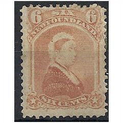Newfoundland 1870 SG39 6c Rose (faded) Mounted Mint .. .
