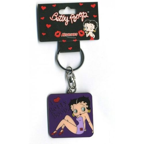 Betty Boop Collectors Metal Keyring - I Love Betty Boop