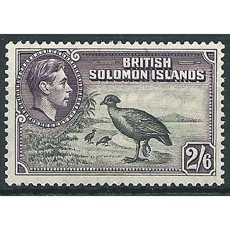 Solomon Islands 1939 SG70 2/6d Black & Violet Mounted Mint ... .