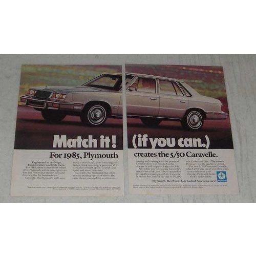 1985 Plymouth 5/50 Caravelle Ad - Match it!