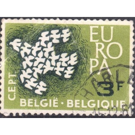 Belgium 1961 - SG1793 - 3f black & olive - Doves (Europa) - used