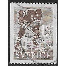 Fa 446: 15 ö deep brown 50th Anniv. of the Association of Swedish Sports Clubs.