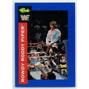 WWF ' CLASSIC ' card # 31 ROWDY RODDY PIPER (1991)
