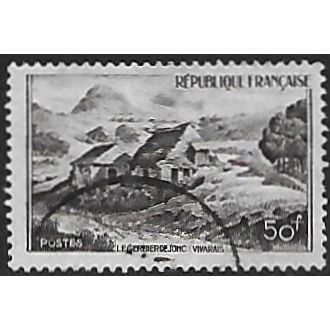 Mi 860: 50 Fr. black-brown Definitive: Landscapes: Mount Gerbier-de-Jonc.