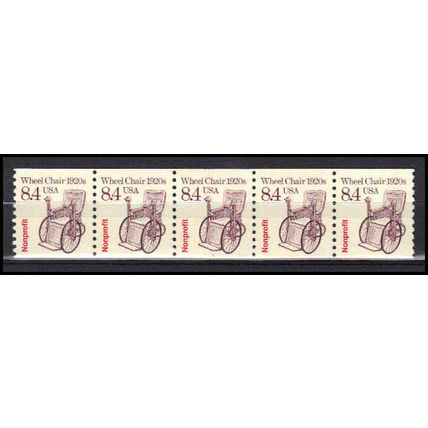 2256 8.4c Wheel Chair Very Fine MNH Dry Gum PNC 1/5 X3026